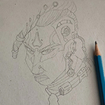 Imagen-destacada-Dibujo-Rebelde Cyber Punk-Jimenez-Velado